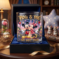 Kissing Childhood Couple 11oz Round Glass - Personalized Gifts For Couple Glass 01TYLU160626