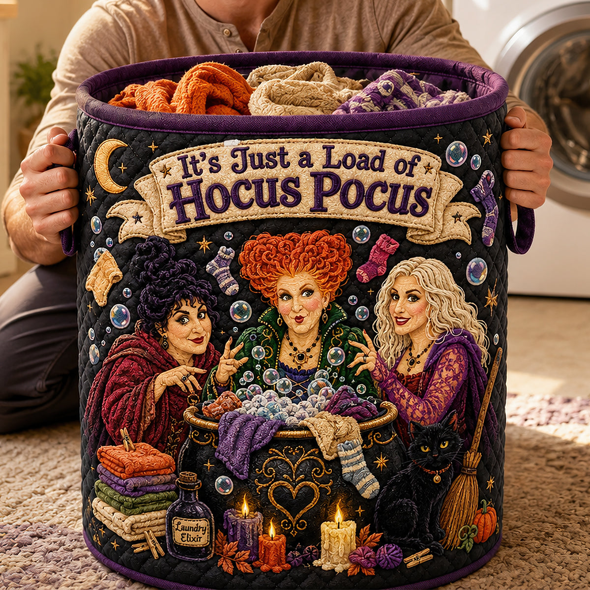 Enchanted Quilted Laundry Basket Personalized Gifts For Fantasy Lovers 04NADT140726