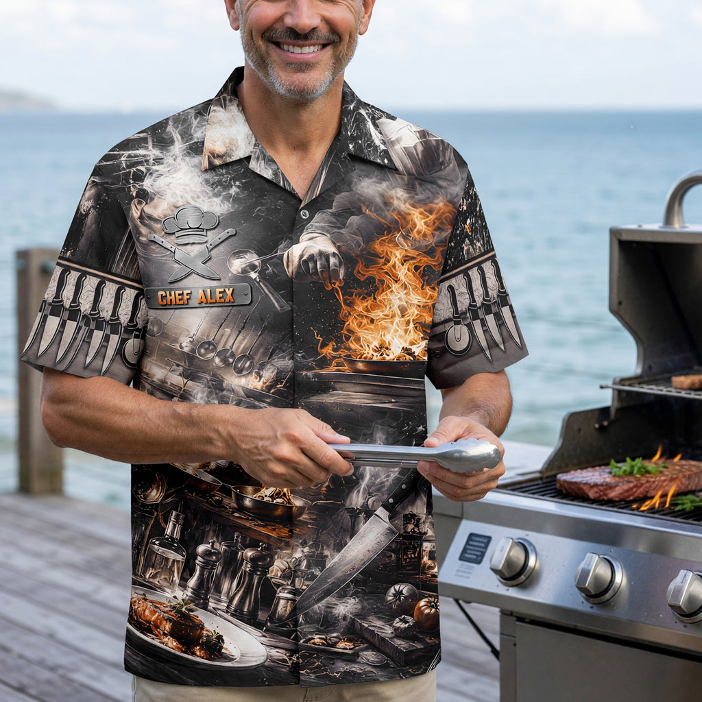 Culinary Genius Hawaiian Shirt - Personalized Gifts For Chef 01QHQN200626
