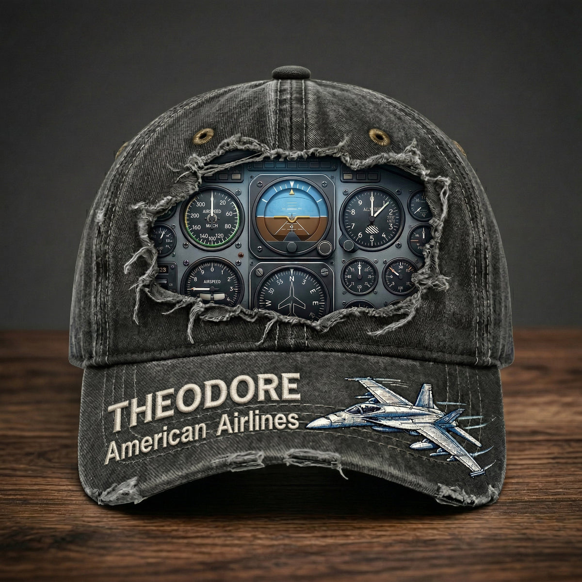 Airplane Cockpit Instrument Panel Classic Cap - Personalized Gifts For Pilot 02nadt300326