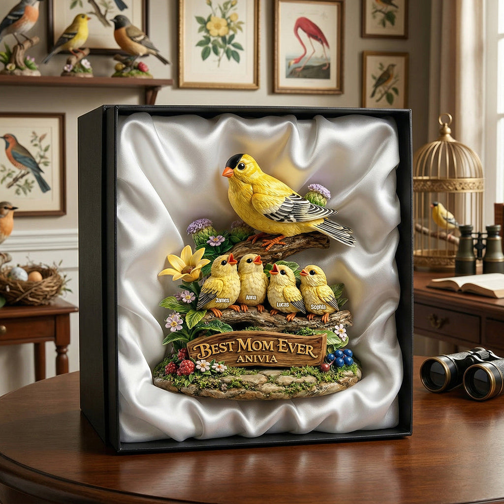 Bird Mom Acrylic Plaque - Personalized Gifts For Mother's Day Plaque 02TYTN300326