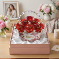 Toile De Jouy Flower Basket Mom Acrylic Plaque - Personalized Gifts For Mother's Day 05PGTN310326