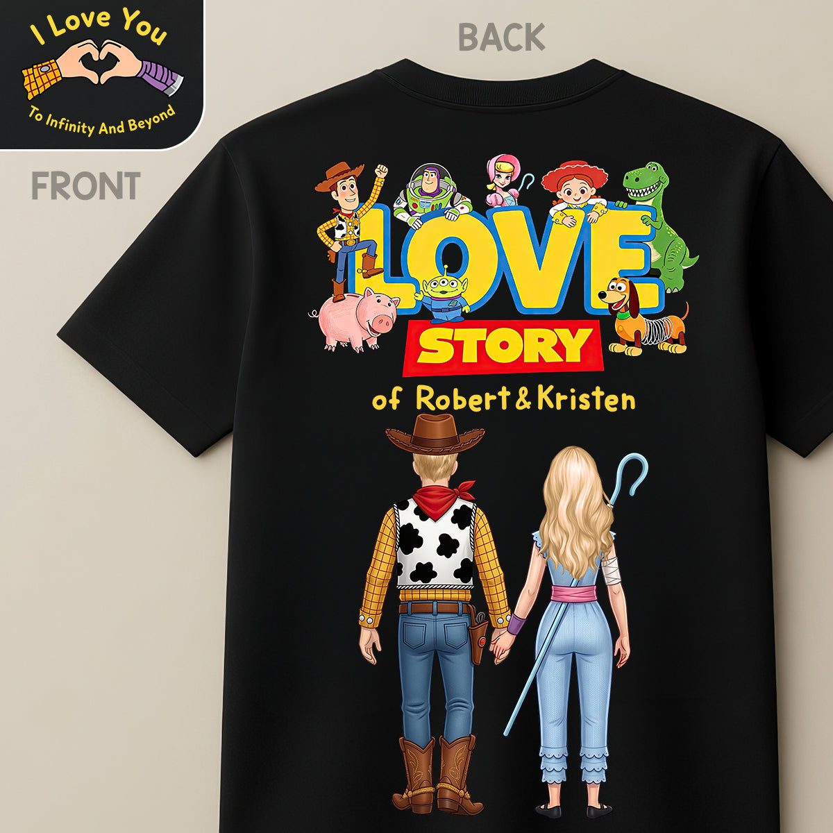 Our Love Story Shirt - Personalized Gifts For Couple 01HUDT220626