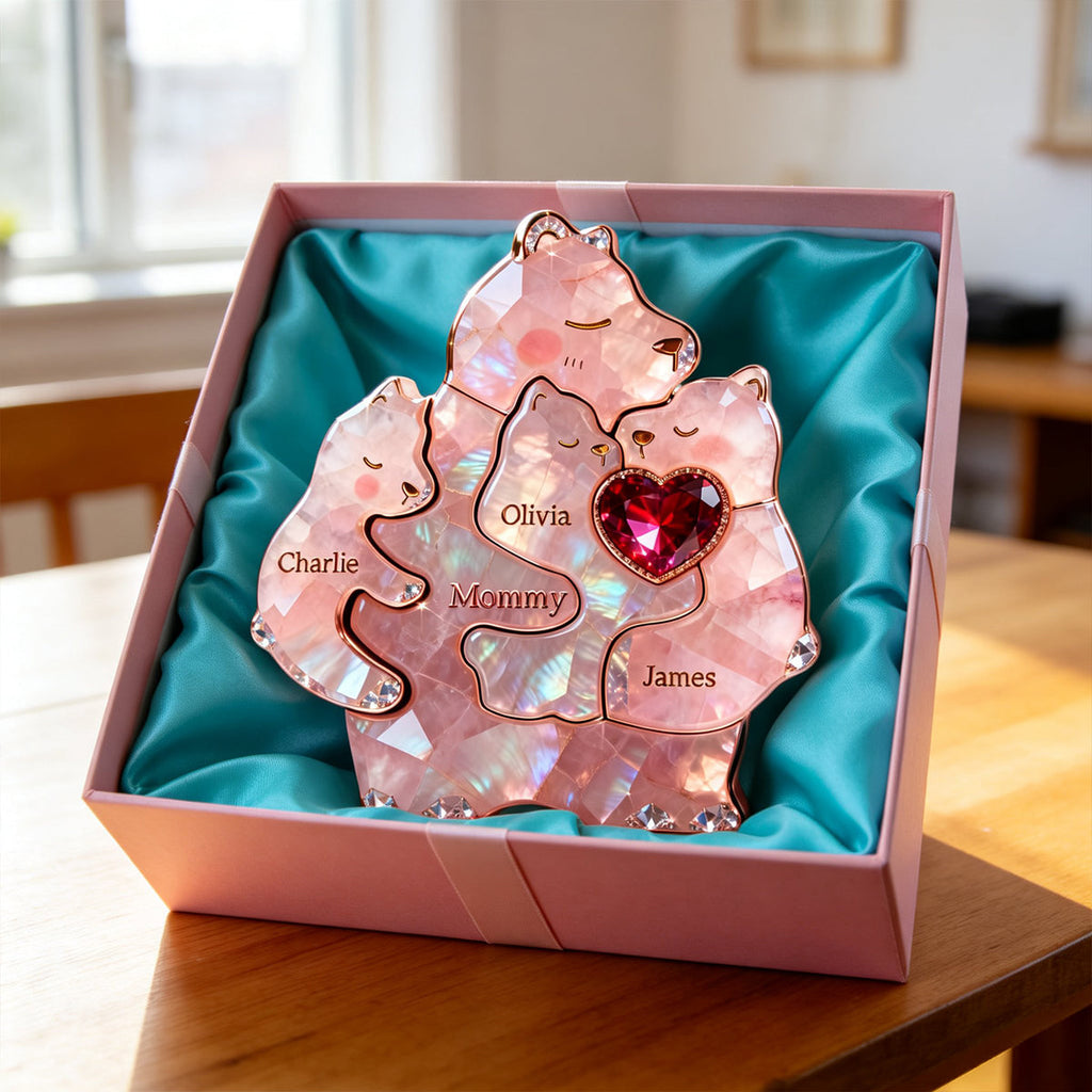 Mom Warmest Hug Acrylic Plaque, Personalized Gifts For Mom 02qhtn090326