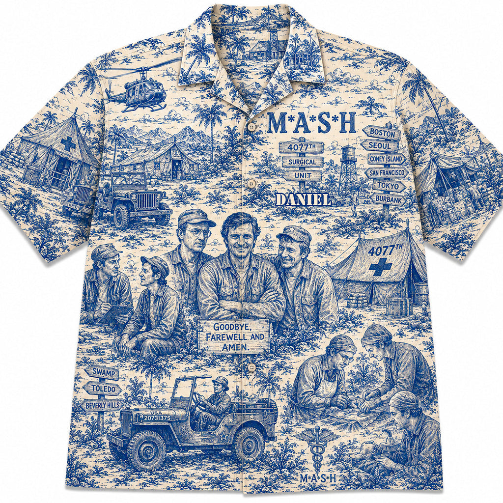 Vintage Field Camp Hawaiian Shirt - Personalized Gifts 01NADT020726