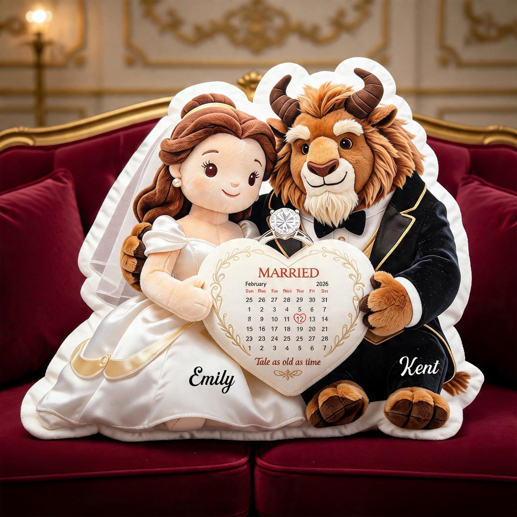 Fairytale Couple Pillow  - Personalized Gifts For Couple Anniversary Pillow 02TGQN020626