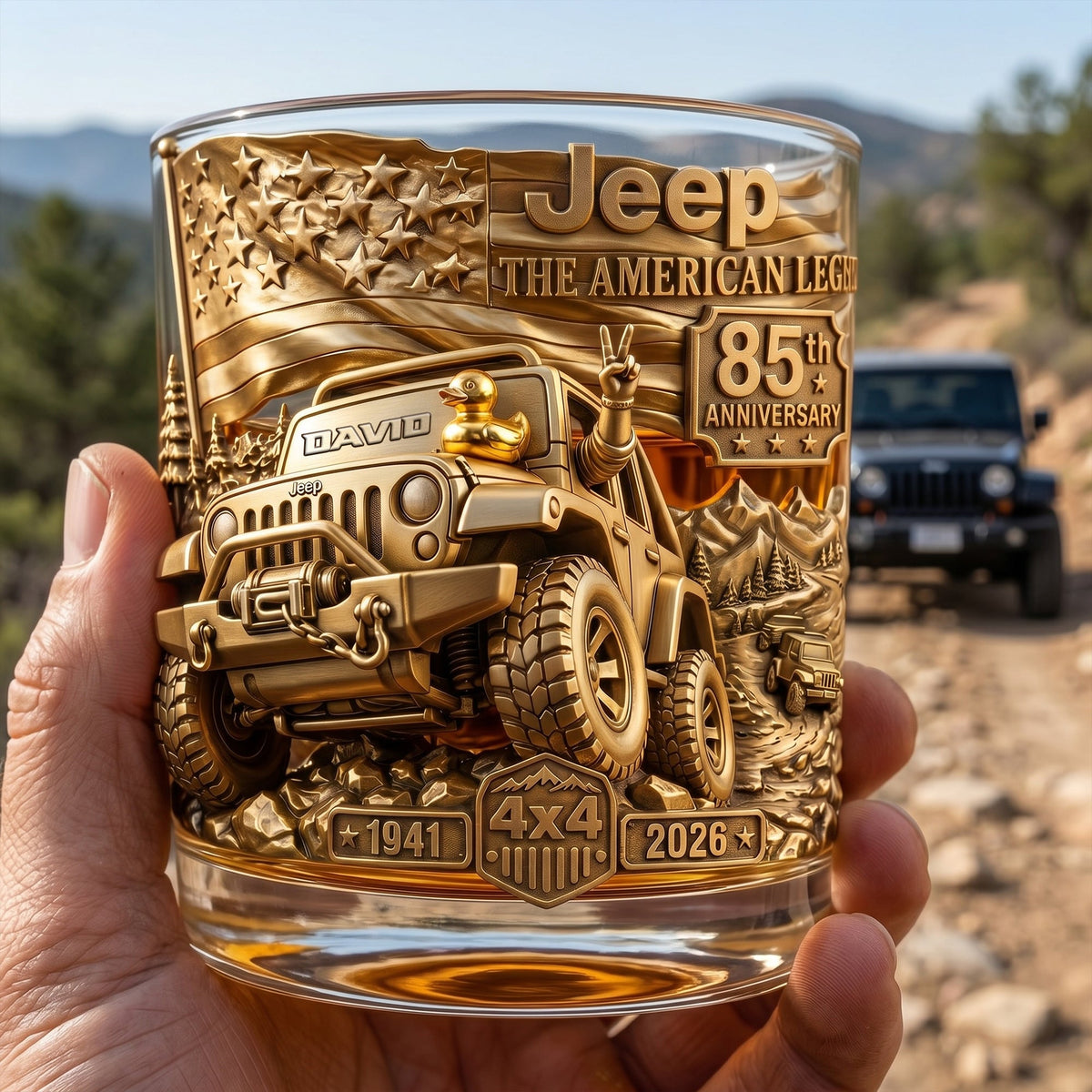 Anniversary Off-Road Round Glass - Personalized Gifts For Off-Road Lovers 03qhlu090626