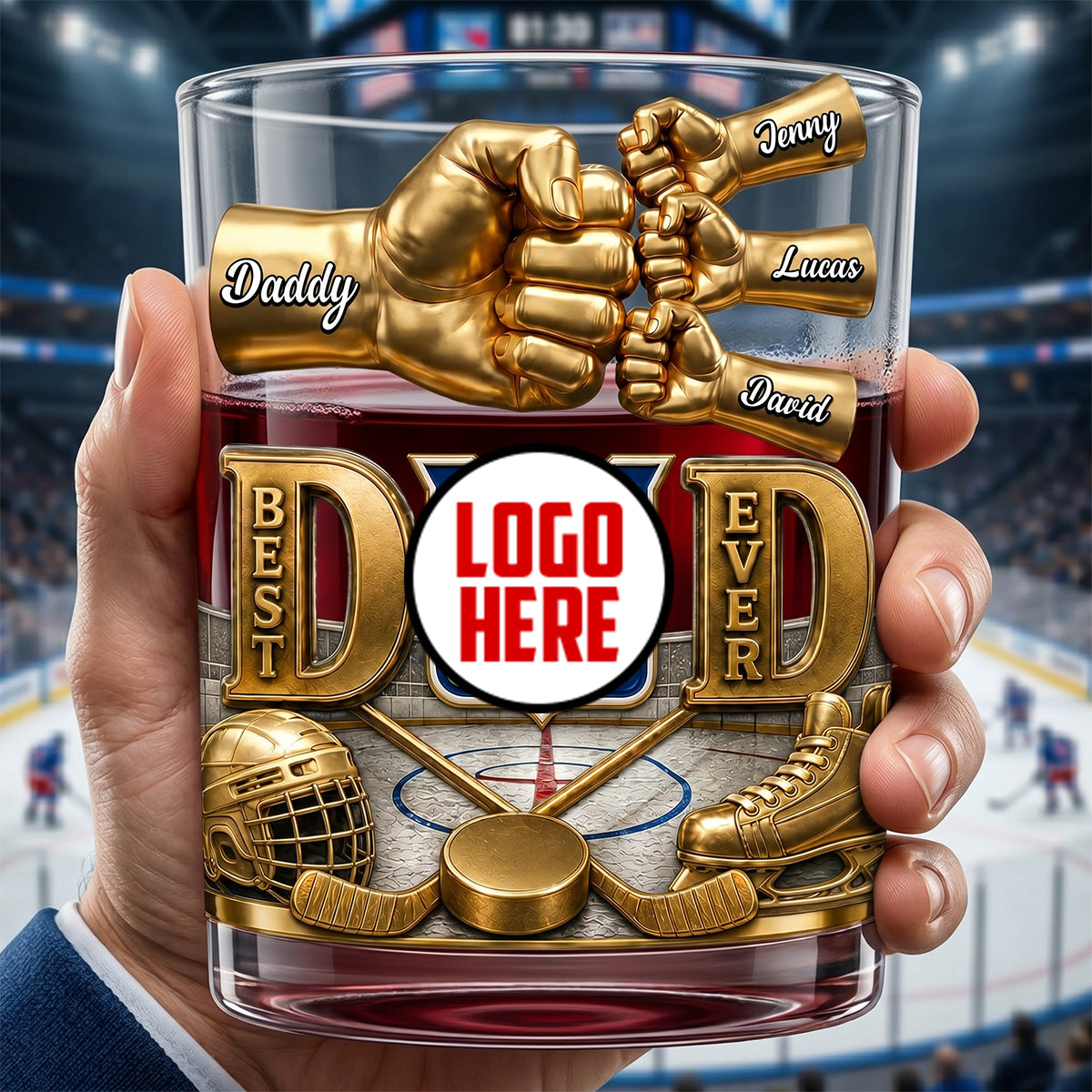 The Victory Pour Sports Whiskey Glass - Personalized Gifts For Dad 03NATN020626