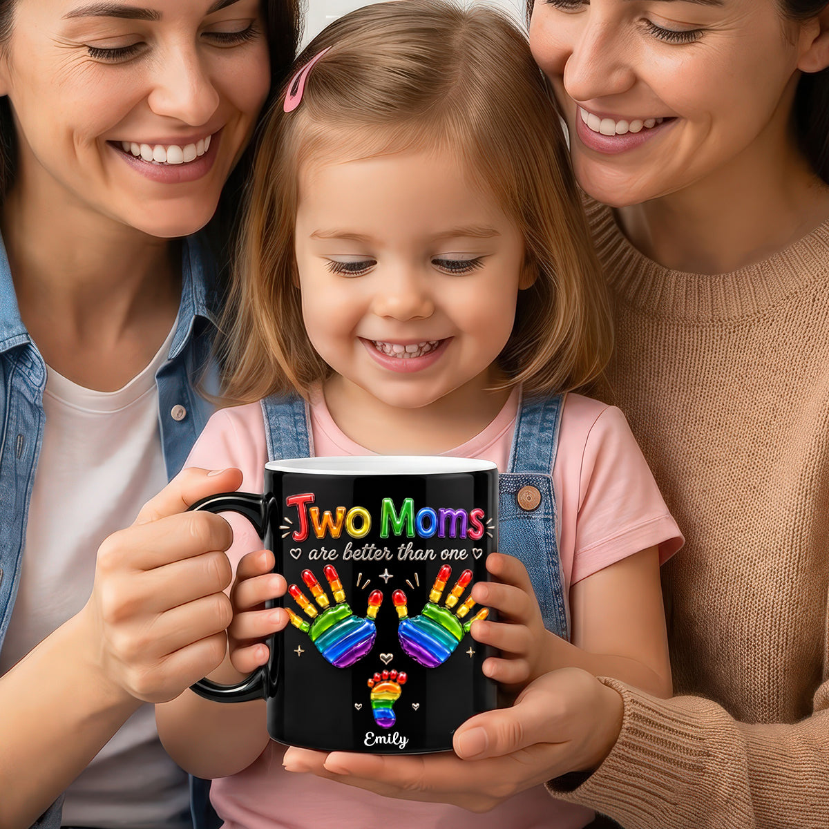 LGBTQ+ Family Magic Mug - Personalized Gifts For Pride Month Magic Mug 02PADH260526