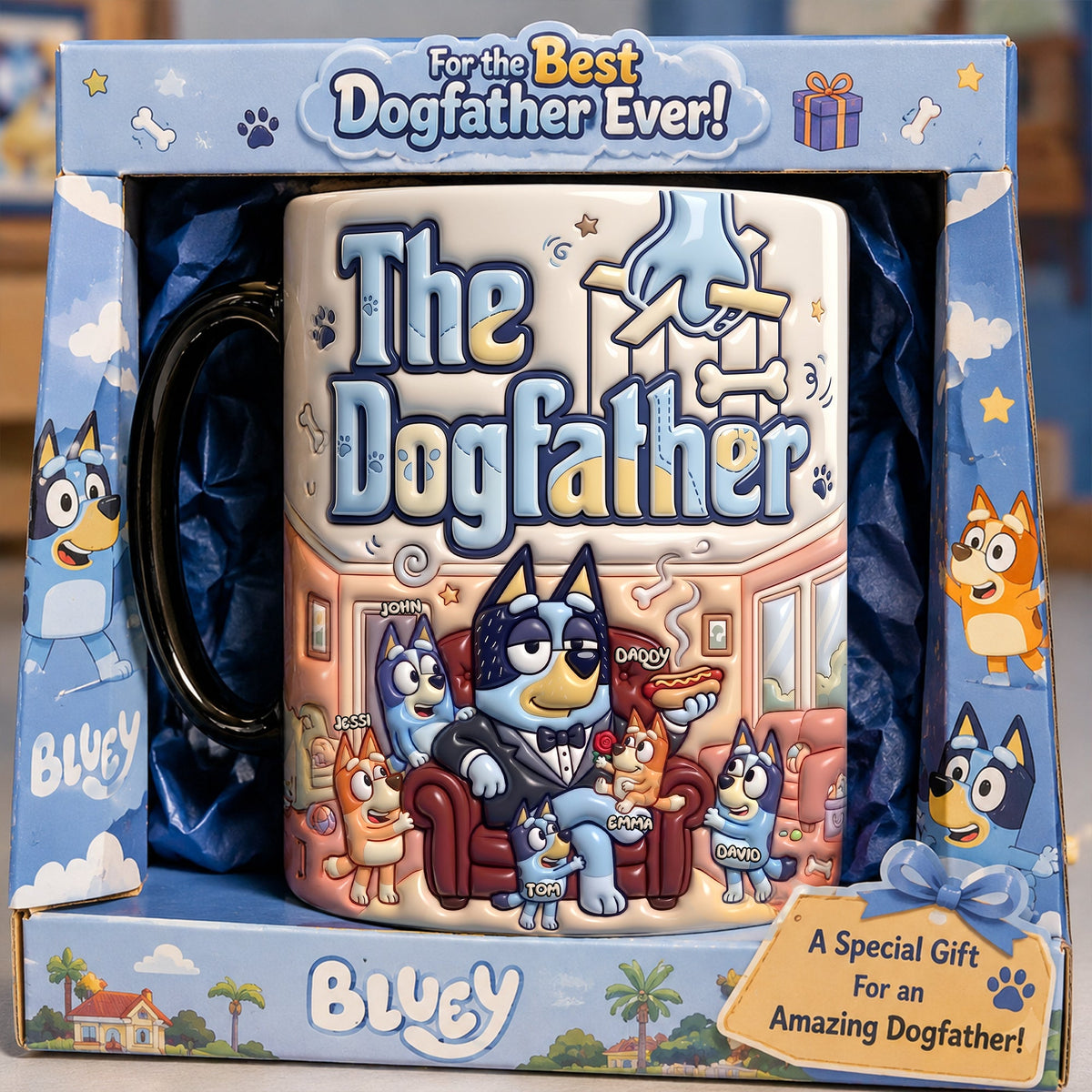 Cozy Puppy Dad Magic Coffee Mug - Personalized Gifts For Dads 02QHLU150526