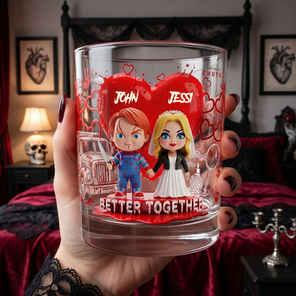 Better Together Whiskey Glass - Personalized Gifts For Couple 04OHLU060626