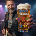 Daddy You Rock Beer Glass - Personalized Gifts For Dad 05palu130526