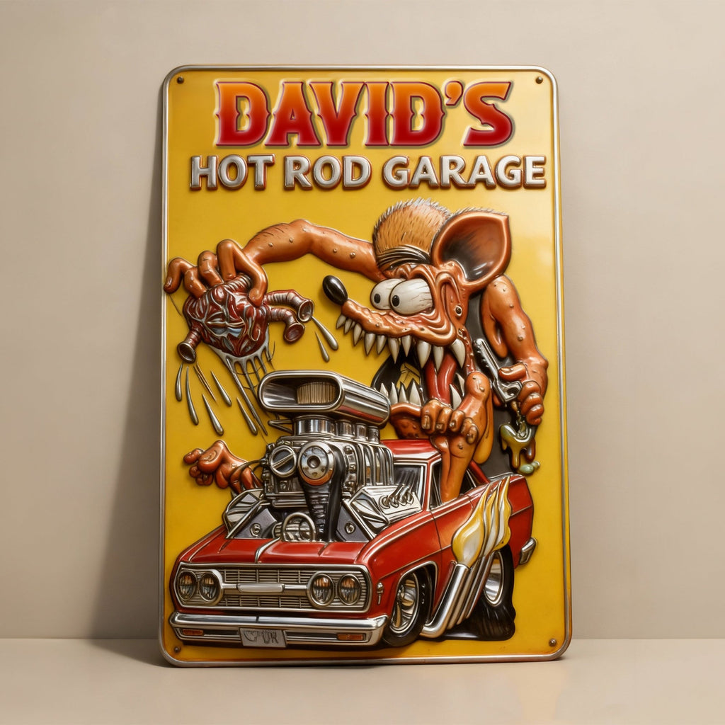 Personalized Gifts For Hot Rod Lovers Metal Sign 011totn160126