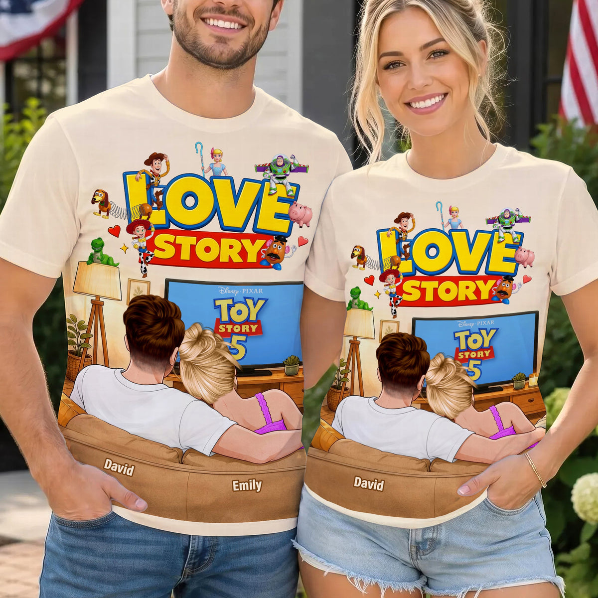 Couple Watching Shirt - Personalized Gifts For Couple 03naqn250626