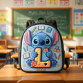 Alphabet Cute Alien Backpack - Personalized Gifts For Kids School Bag 02natn290626