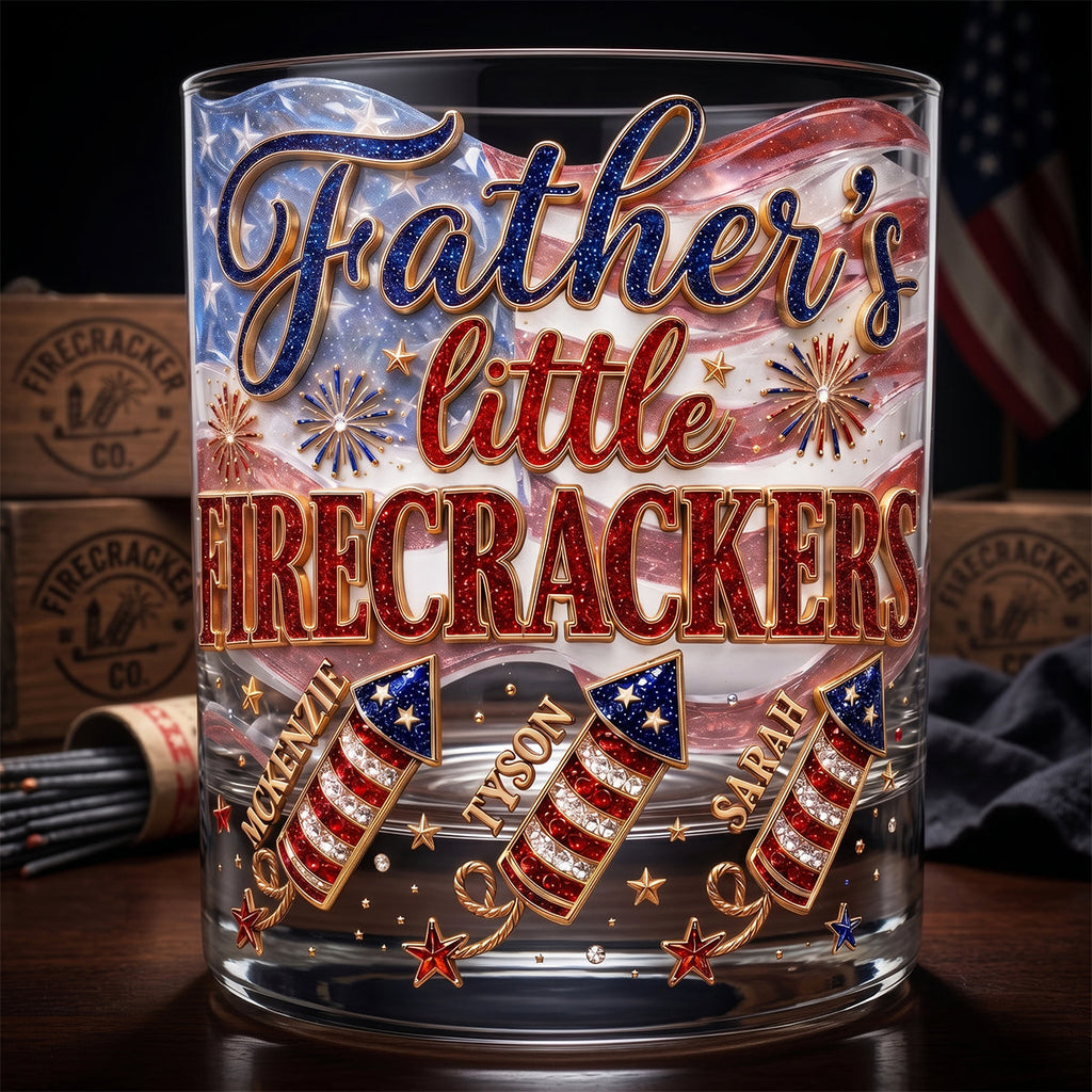 Firecrackers Drinking Glass - Personalized Gifts For Dads 02padt270526