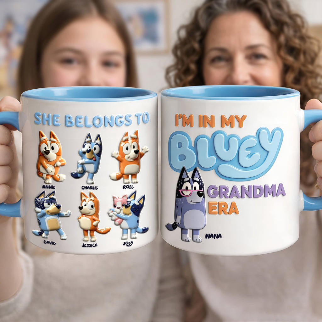 In My Grandma Era Accent Mug - Personalized Gift For Mom 01KILU050326