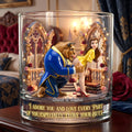 Cute Couple Personalized Glass 116ohlu080626