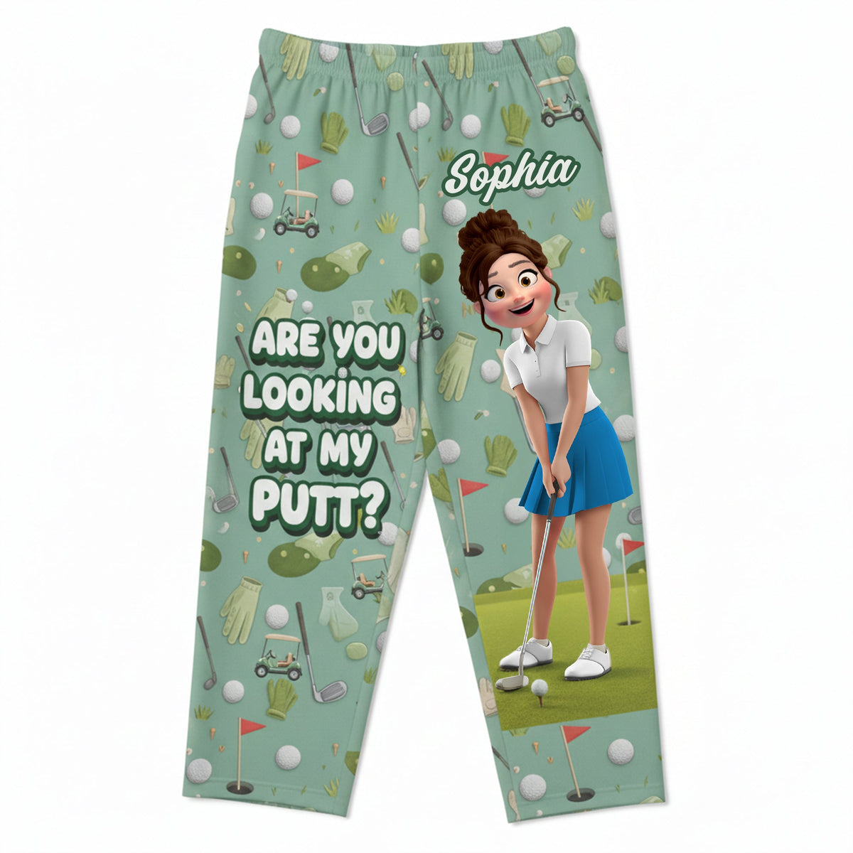 Personalized Funny Gifts For Golf Lovers Pajama Pants 031natn170126