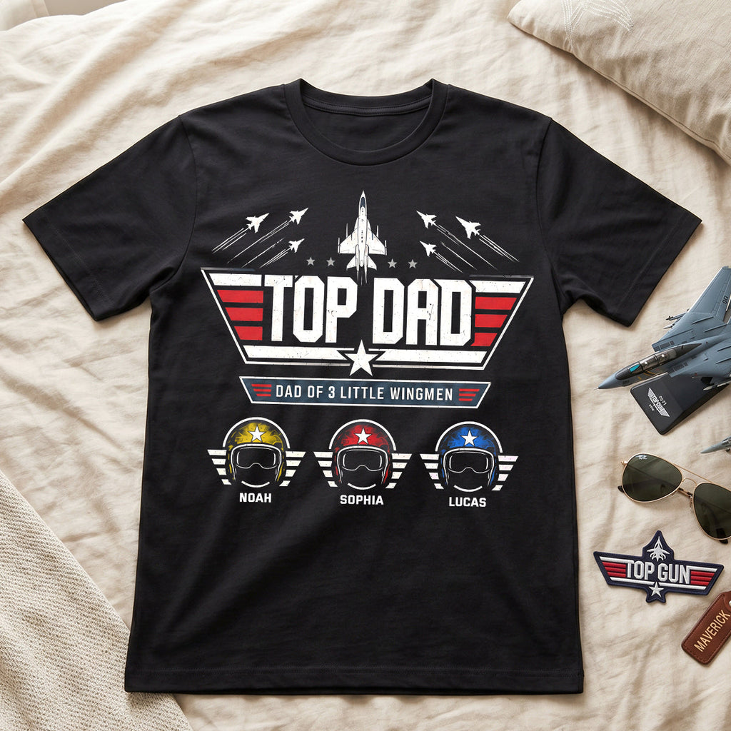 Dad And His Little Pilots Shirt - Personalized Gifts For Dad 01TYTN160526