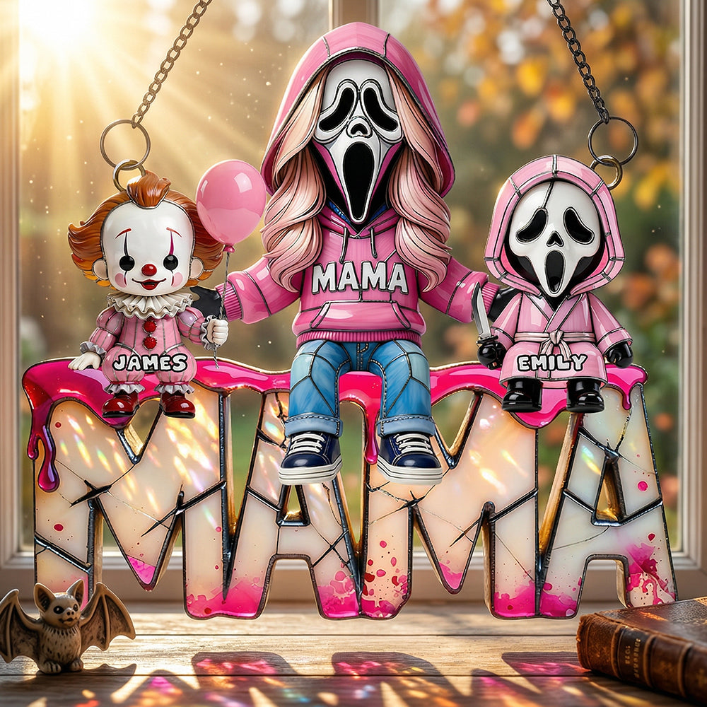 Pinky Horror Mom Suncatcher Ornament - Personalized Gifts For Mom 03OHDT280326