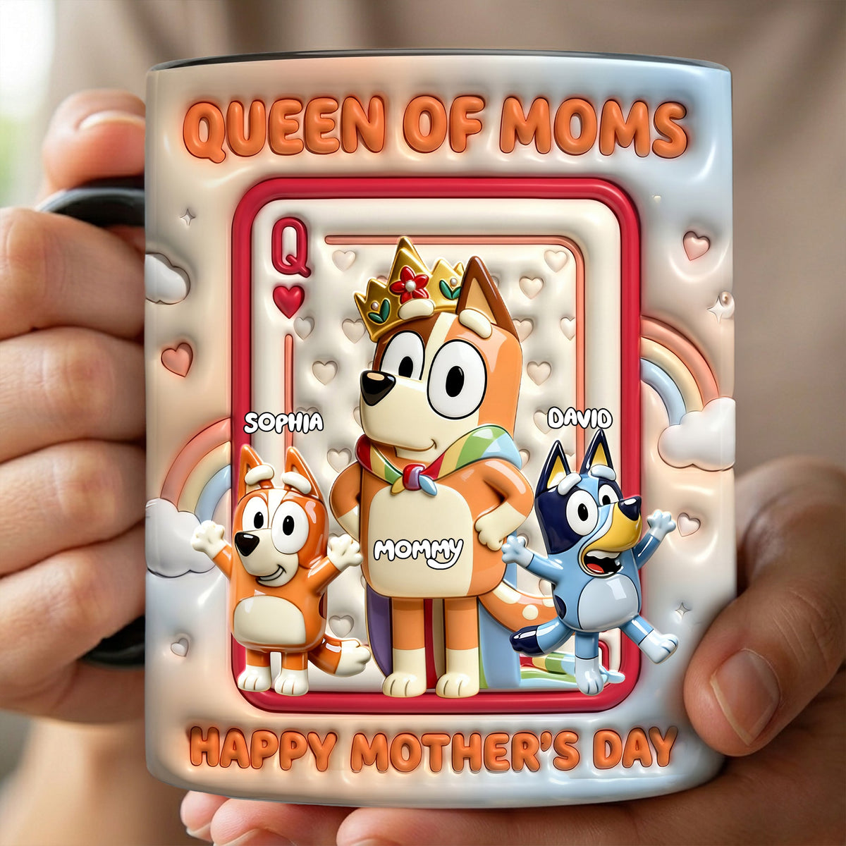 Queen Of Moms Magic Coffee Mug - Personalized Gifts For Moms 02NALU140426