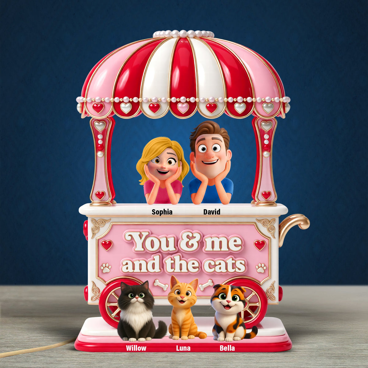 Couple Sweet Little Pet Gang Light Box - Personalized Gifts For Couple 06toqn220626