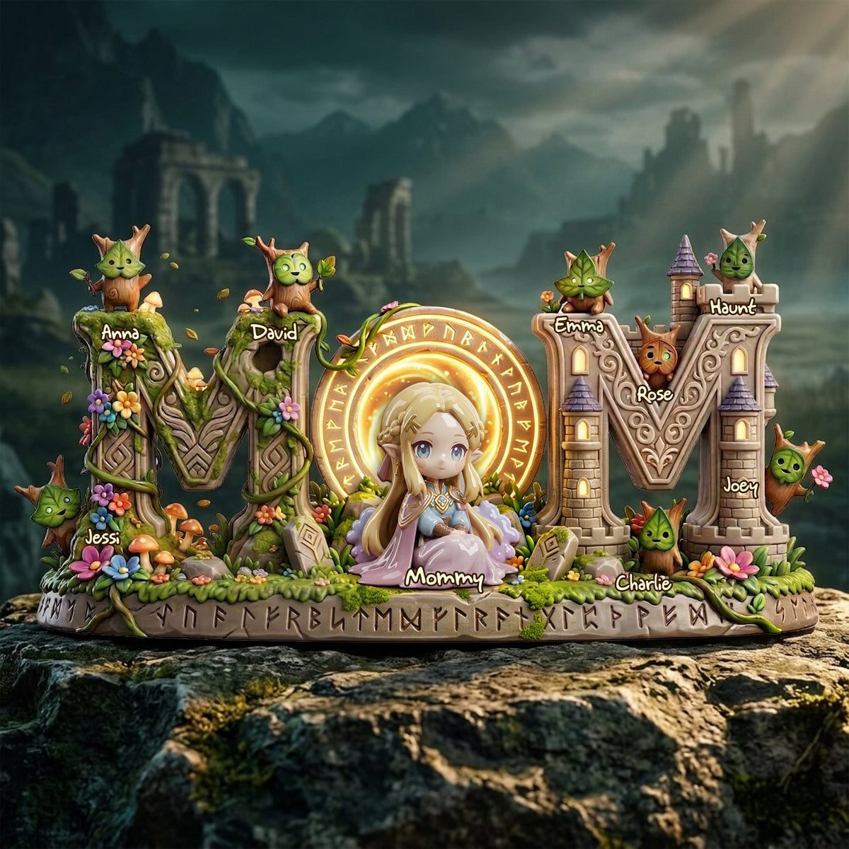 Fantasy Adventure Mom And Kids Acrylic Plaque - Personalized Gifts For Mother's Day Plaque 04TOLU270326
