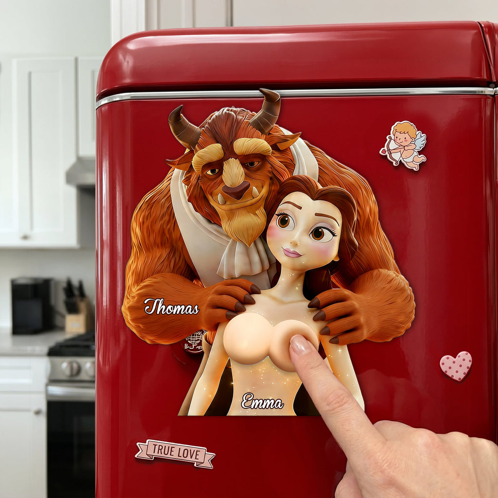 Cheeky Couples Anti-collision Acrylic Fridge Magnet - Personalized Gifts For Couples 02ohlu190626