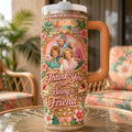 Cheers to Friendship 40oz Tumbler With Handle - Gifts For Friends 04NALU120626