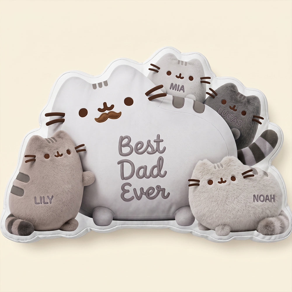 Best Dad Ever Custom Shape Pillow  - Personalized Gifts For Dad 03padt160426