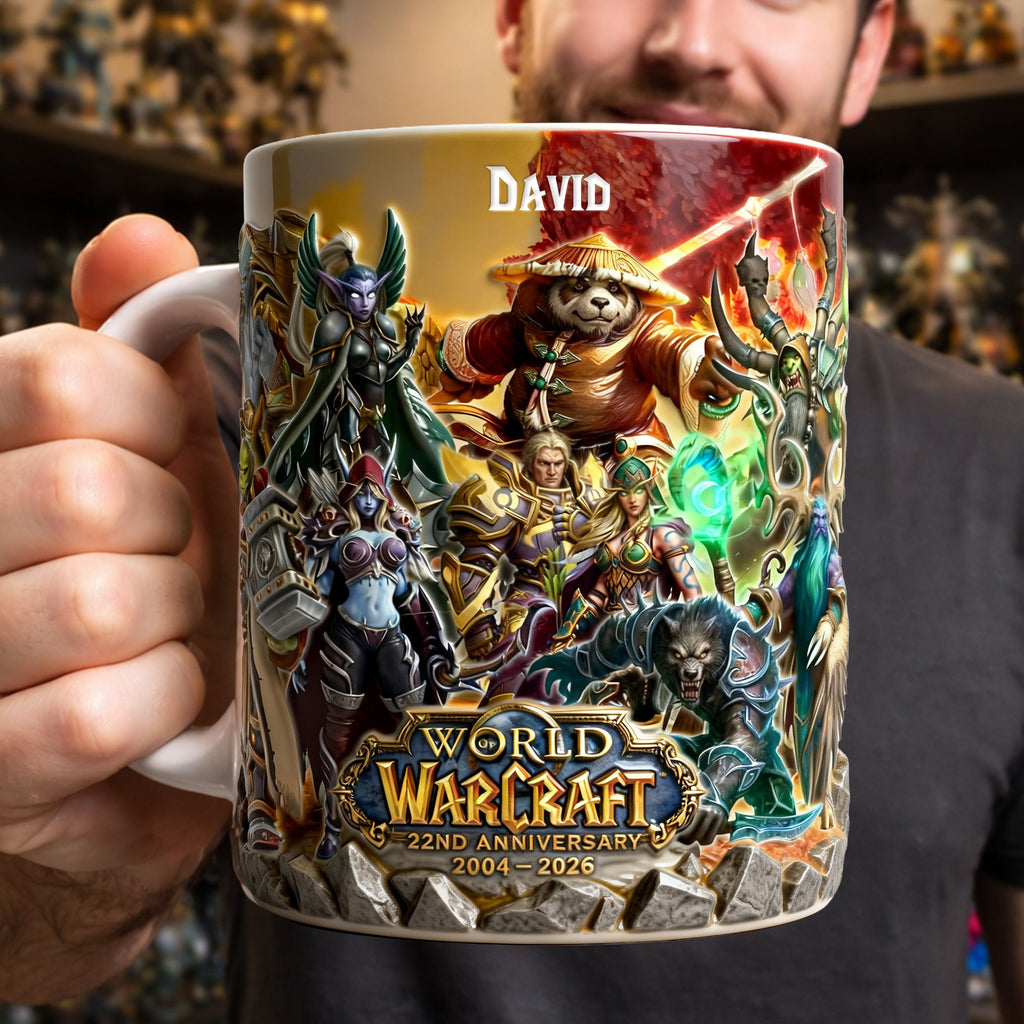 Legendary Adventurer 22nd Anniversary Coffee Mug - Personalized Gifts For Game Lovers 01NALU040326