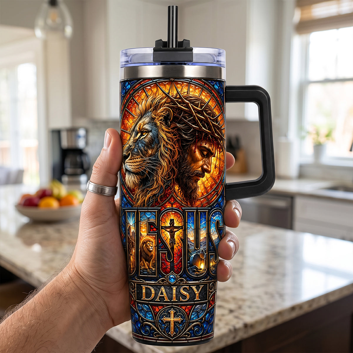 Faith & Strength Christian Tumbler - Personalized Gifts 01hutn010726