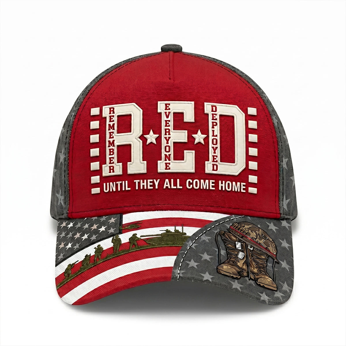 RED Remember Everyone Deployed Classic Cap - Personalized Gifts For Veteran Families 03qhtn260526