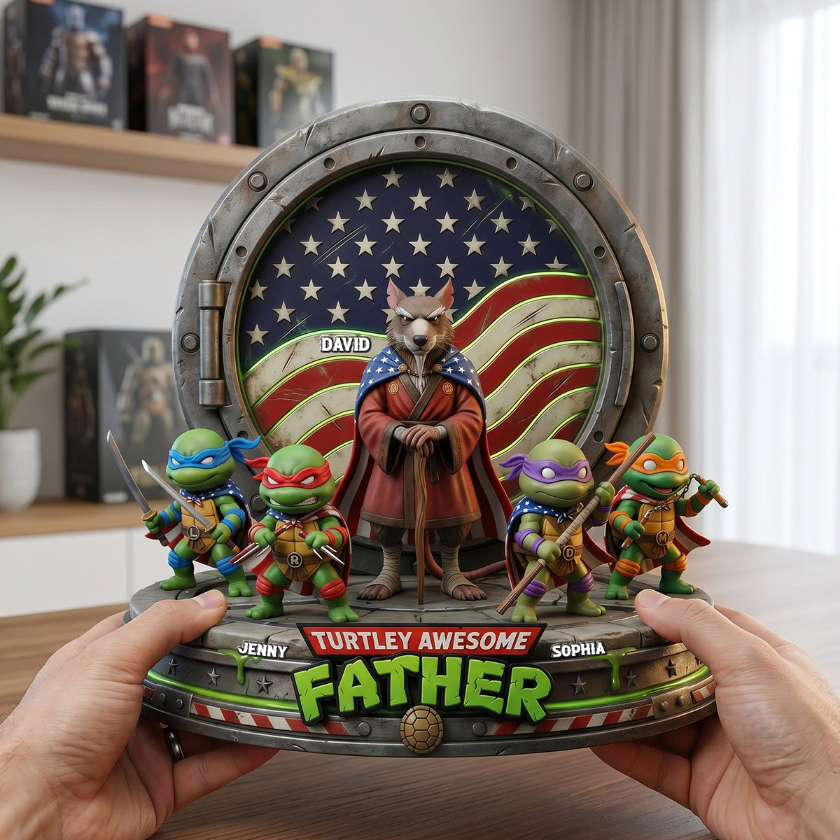 Awesome Father Acrylic Plaque - Personalized Gifts For Dads 05natn250426