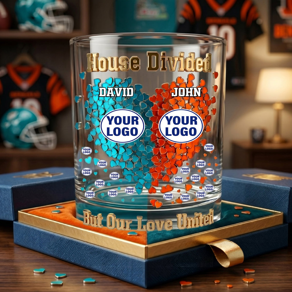 Love United Drinking Glass - Personalized Gifts For Couples 05ohlu170626