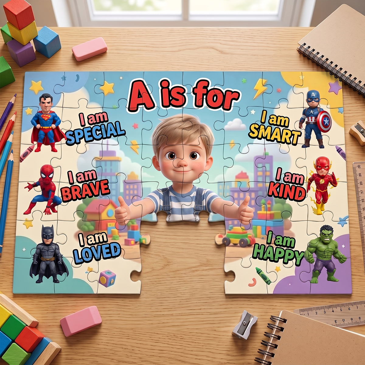 Happy Memories Jigsaw Puzzle - Custom Photo Gifts For Kids 02NATN060726