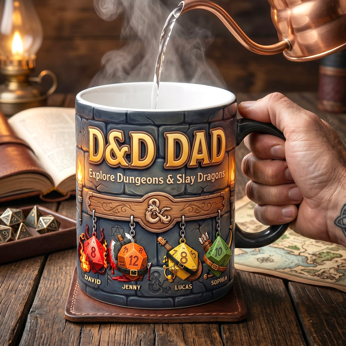Epic Dad Magic Coffee Mug - Personalized Gifts For Dad 04NATN290426