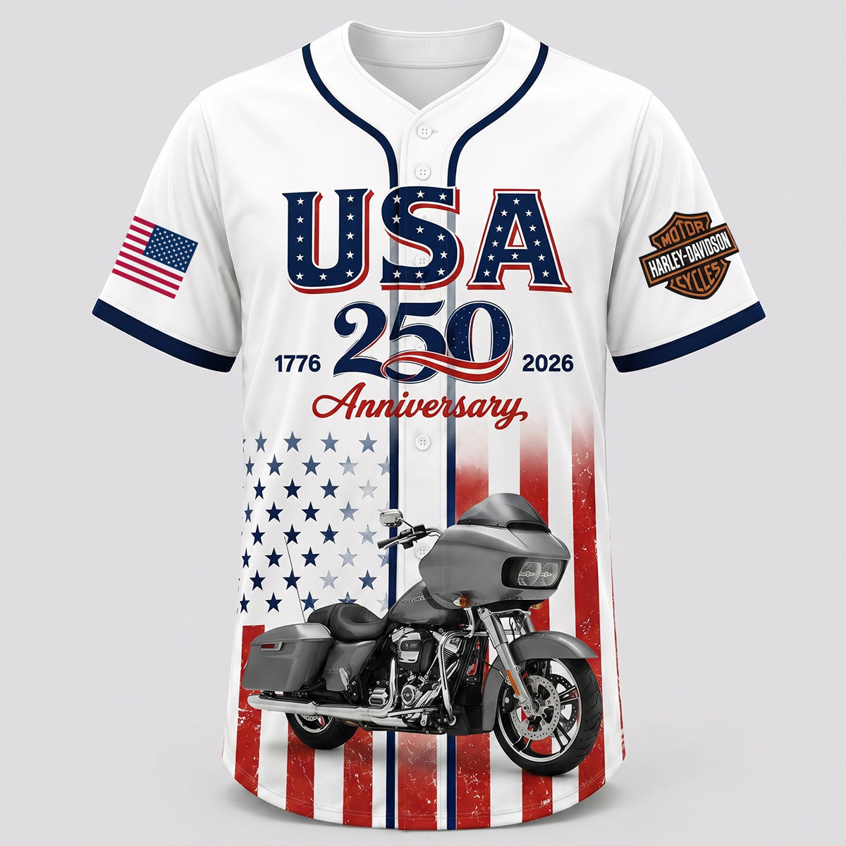 Badass Motorcycle Jersey Shirt - Custom Photo Gifts For Biker 02natn170626