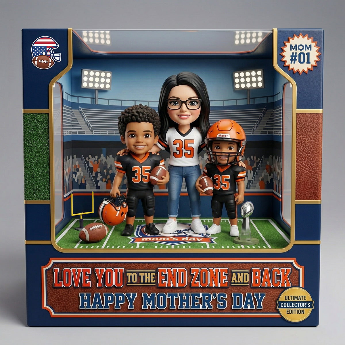 Custom Photo American Football Acrylic Plaque - Gifts For Mother 01hutn270326