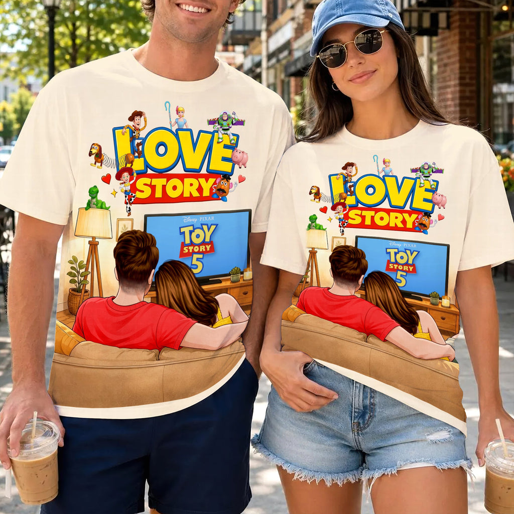 Couple Watching Shirt - Personalized Gifts For Couple 03naqn250626