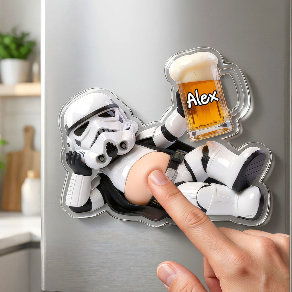 Funny Drunk Anti-collision Acrylic Fridge Magnet Personalized Gifts 03PADH110626
