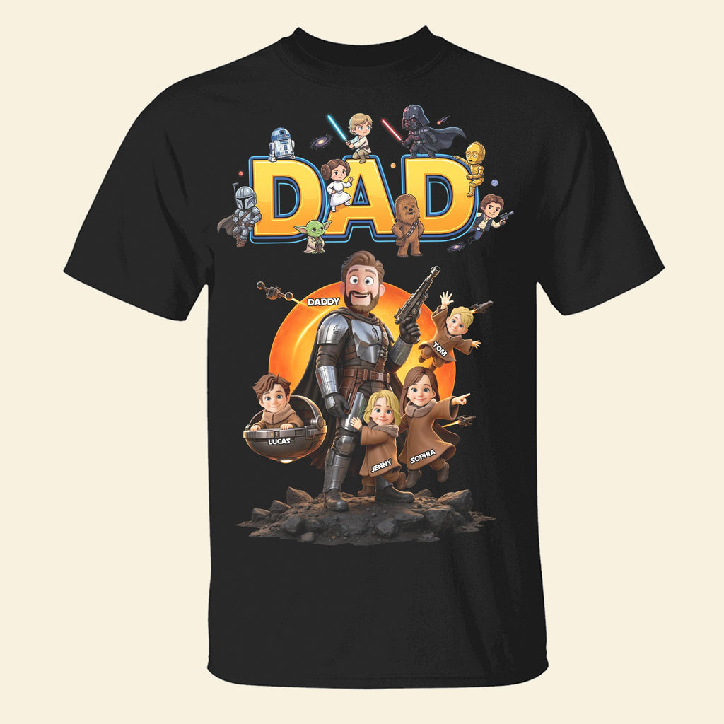The Greatest Warrior Dad Shirt - Personalized Gifts For Dads 01hutn050626