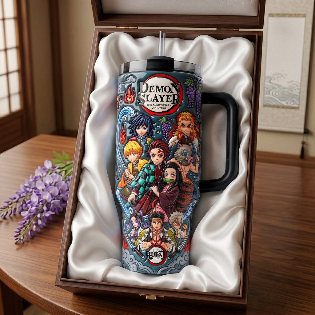 Attack Squad 40oz Tumbler With Handle - Personalized Gifts 05QHLU150626