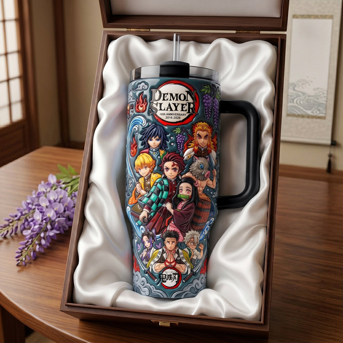 Attack Squad 40oz Tumbler With Handle - Personalized Gifts 05QHLU150626