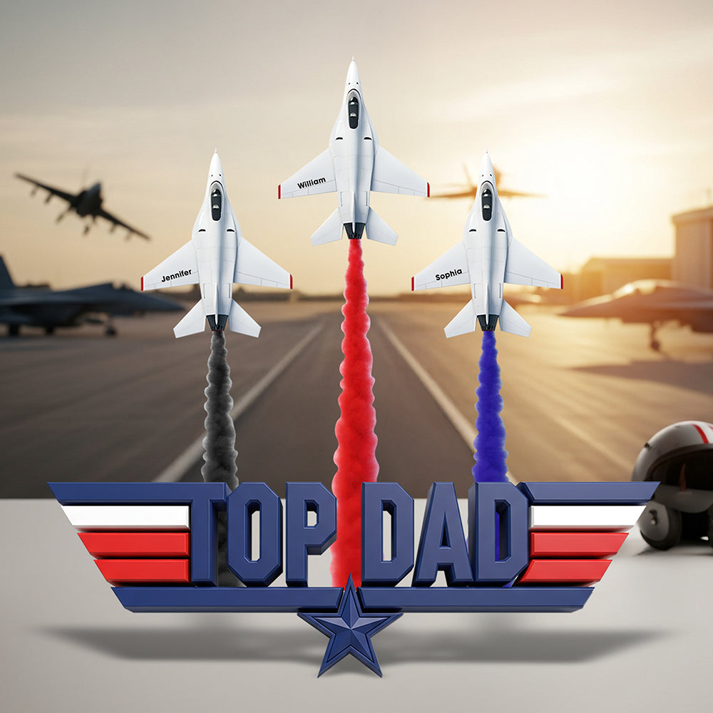 Pilot Dad Personalized Plaque for Dads 128ohqn080626