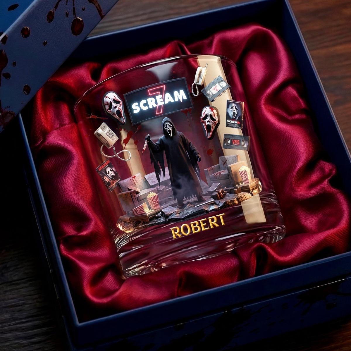 Horror Movie Round Glass - Personalized Gifts For Horror Lovers 03ohqn120326