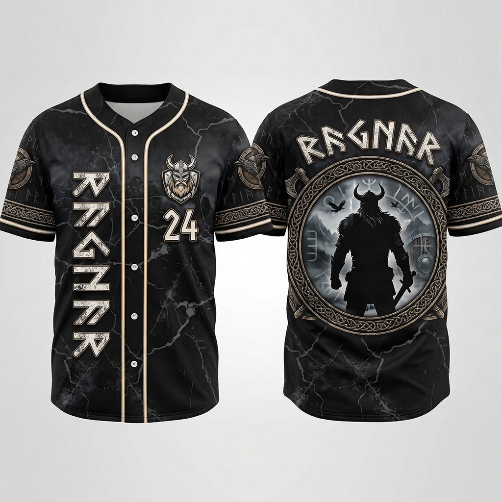 Viking Warrior Jersey Shirt - Personalized Gifts 05tytn150726
