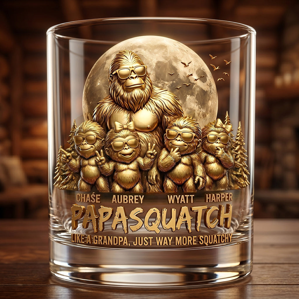 King Of The Forest Dad Round Glass, Personalized Gifts For Dad 03qhdt060626