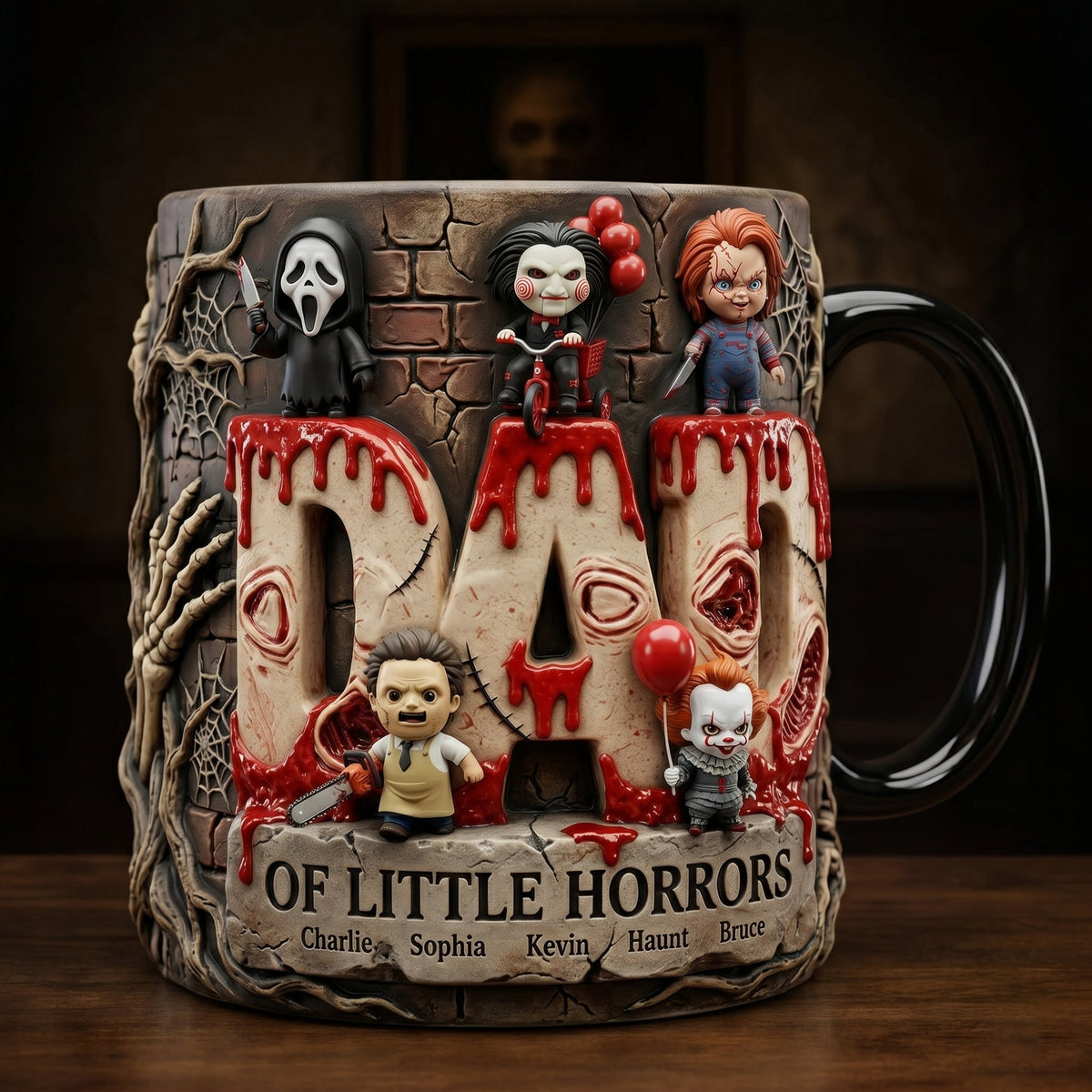 Chaotic Dad Magic Mug, Personalized Gifts For Dad 05qhlu060526